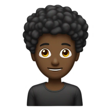 Un homme noir avec un petit bouc et une coupe afro embrasse sur la bouche un homme blanc avec des cheveux mi-longs bruns sticker