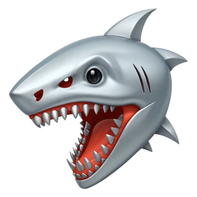 metallic jaw with teeth, nothing more, just teeth sticker