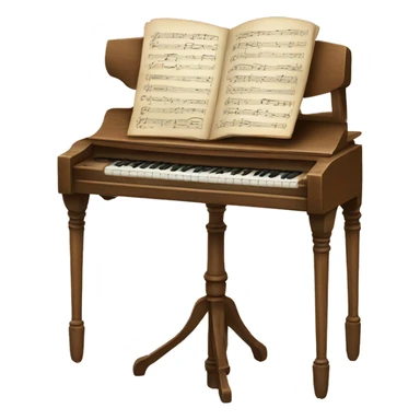 vintage music stand sticker