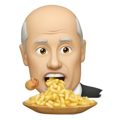 vladimir poutine qui mange de la poutin sticker