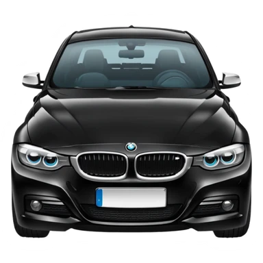 Une bmw serie 3 noir sticker