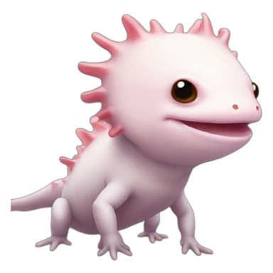 Humanized axolotl sticker