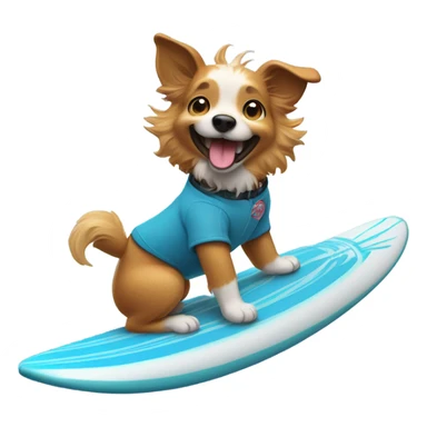 Dog surf  sticker