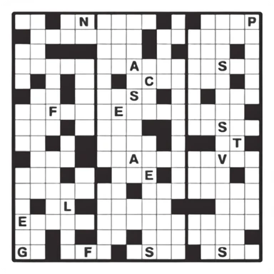 newspaper crossword sticker