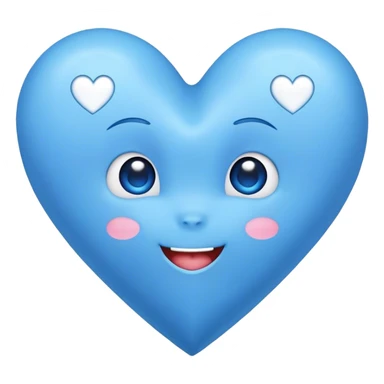 Blue heart with Hi Cutie! in the middle  sticker