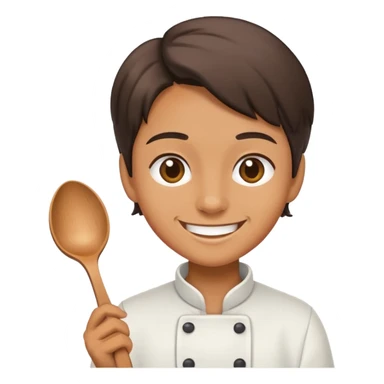 Cook with a spoon sticker