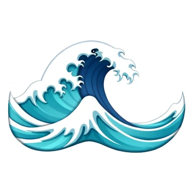 blue wave sticker