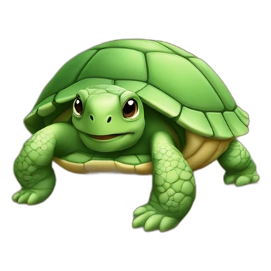 Tortue dans une maison sticker