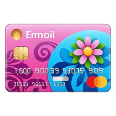 aesthetic credit card with pattern sticker