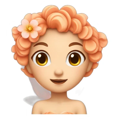 a peach fairy sticker