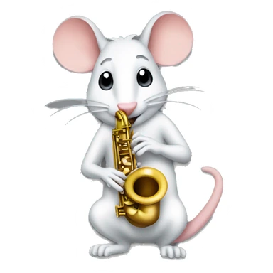 A rat playing the saxophone  sticker
