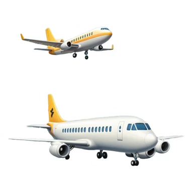 planes next to terminal building, sky sticker