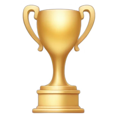 Could you design an emoji that symbolizes success or congratulations, such as a sparkling trophy or applauding hands? sticker