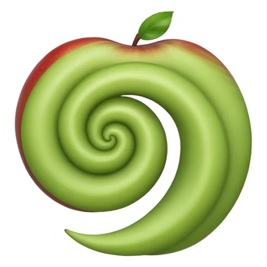 tornado, top down side perspective, apple style emoji, visible spiral sticker