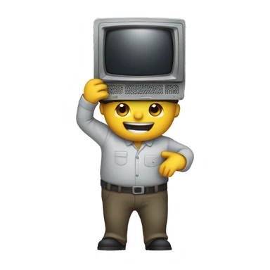 Engineer repairing tv without helmet sticker