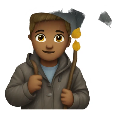 Rainy fall day sticker