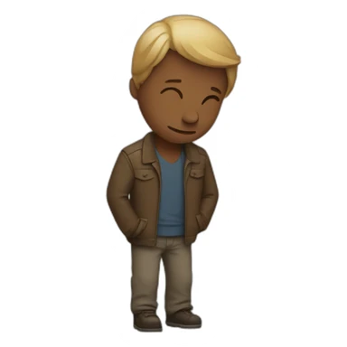 A man bows to the audience sticker