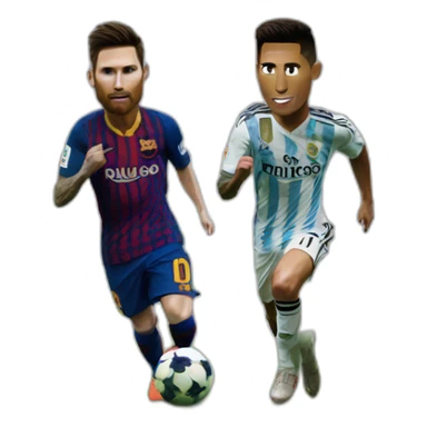 Messi vs Cr7 sticker