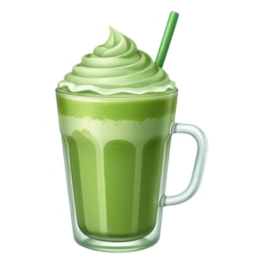 matcha latte with ice sticker
