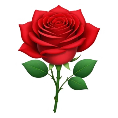 One red flower and one white flower in bouquet sticker