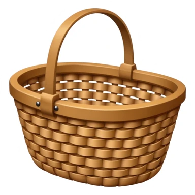 empty wicker basket sticker