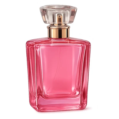 pink perfume bottle, chic and radiant sticker