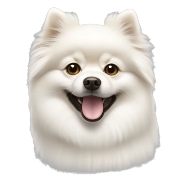 White Pomeranian spitz  sticker