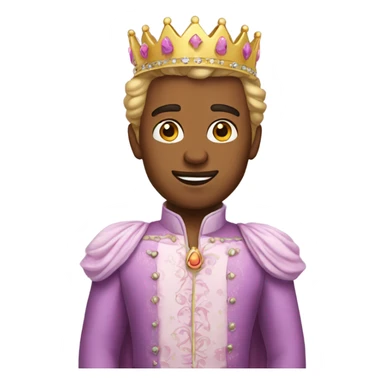 A man dressed in princess clothes  sticker