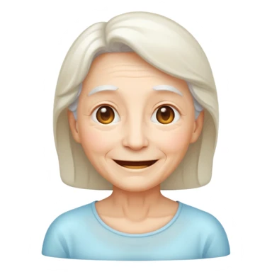 an emoji showing older people, ethereal sticker