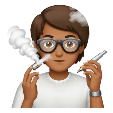 Wearing Apple Vision Pro while vaping sticker