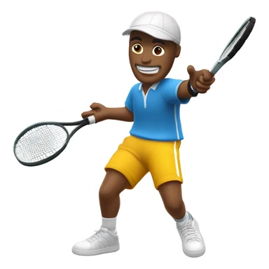 joueur de tennis sticker