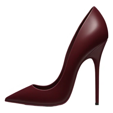 Maroon ysl stiletto, low heel  sticker