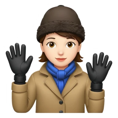 fotographer with winter clothes sticker