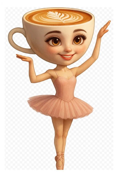 and make her stand straight Extract the character from the background, including the clothes and accessories they are wearing, and place on a transparent background. Keep the original style and appearance exactly the same. and separately give me the picture

 sticker