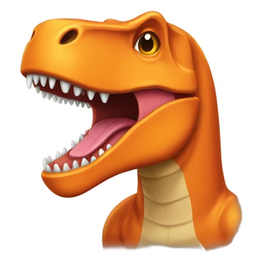 Orange trex  sticker