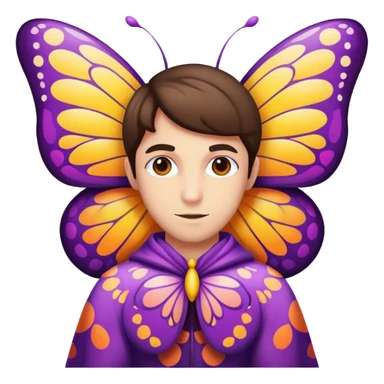 Butterfly costume sticker