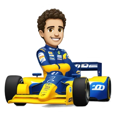 Lando Norris and his f1 car sticker