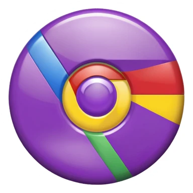 purple googlr chrome icon sticker
