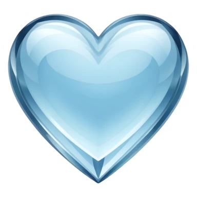 heart clear crystal sticker