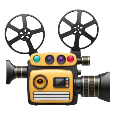 Video camera with elements 1-2 of others emoji sticker