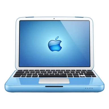 Apple M2453 iBook Y2K blue clamshell sticker