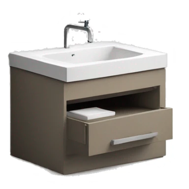 One wash basin modern front sticker