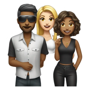 a lady photographer with a dj and a vocalist sticker