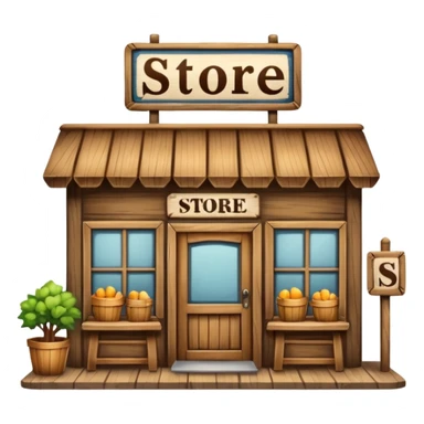 shop with the word store in the sign sticker