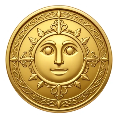 dnd item icon, medieval, currency gold sticker