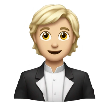 Девушка блондинка, держит на руках черного кота sticker