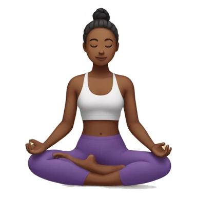 yoga nonbinary person sticker