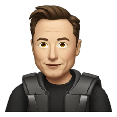 old elon musk in car sticker