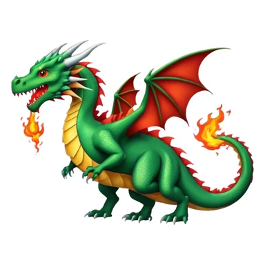 Fire breathing sticker