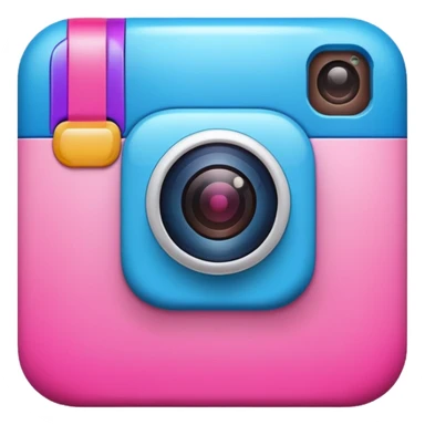 instagram icon 3d colourful sticker